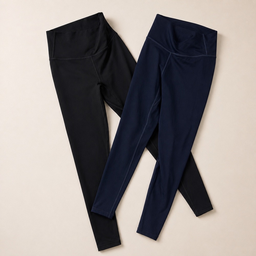 Varley High Waist Leggings Bundle 2 Pack Black Navy Women Activewear Gym XS